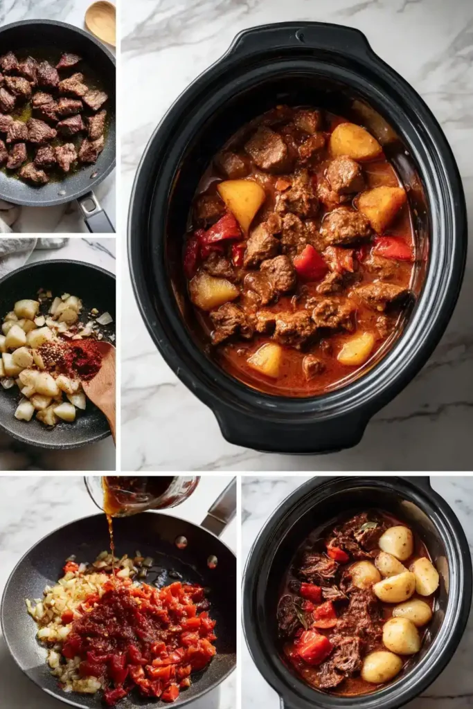 Hairy Bikers Slow Cooker Goulash with Potatoes Recipe