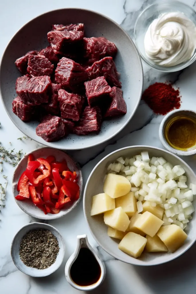 Hairy Bikers Slow Cooker Goulash with Potatoes Recipe